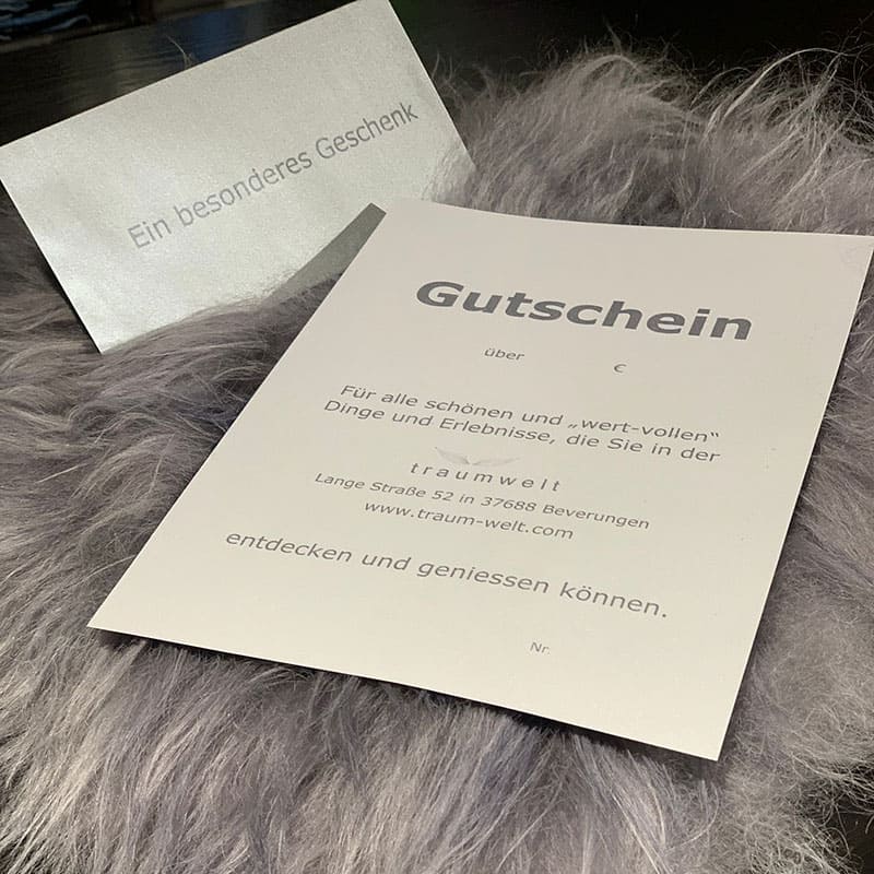 Geschenk-Gutschein - traumwelt Beverungen