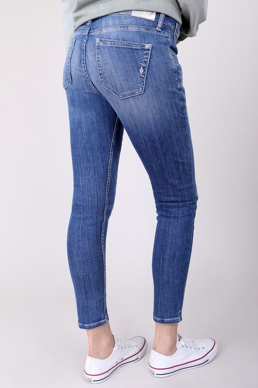 BLUE FIRE Co.: Jeans "CLOE" skinny, italien Denim, mid blue – Bild 3
