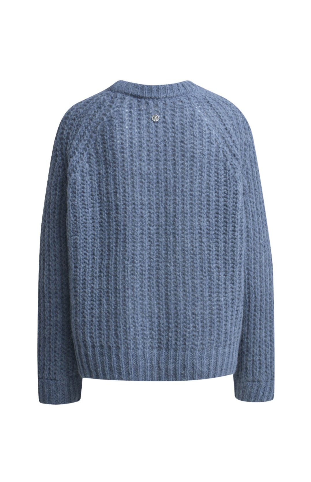 Smith & Soul: Hairy Raglan Pullover in smoke blue und silver grey – Bild 6