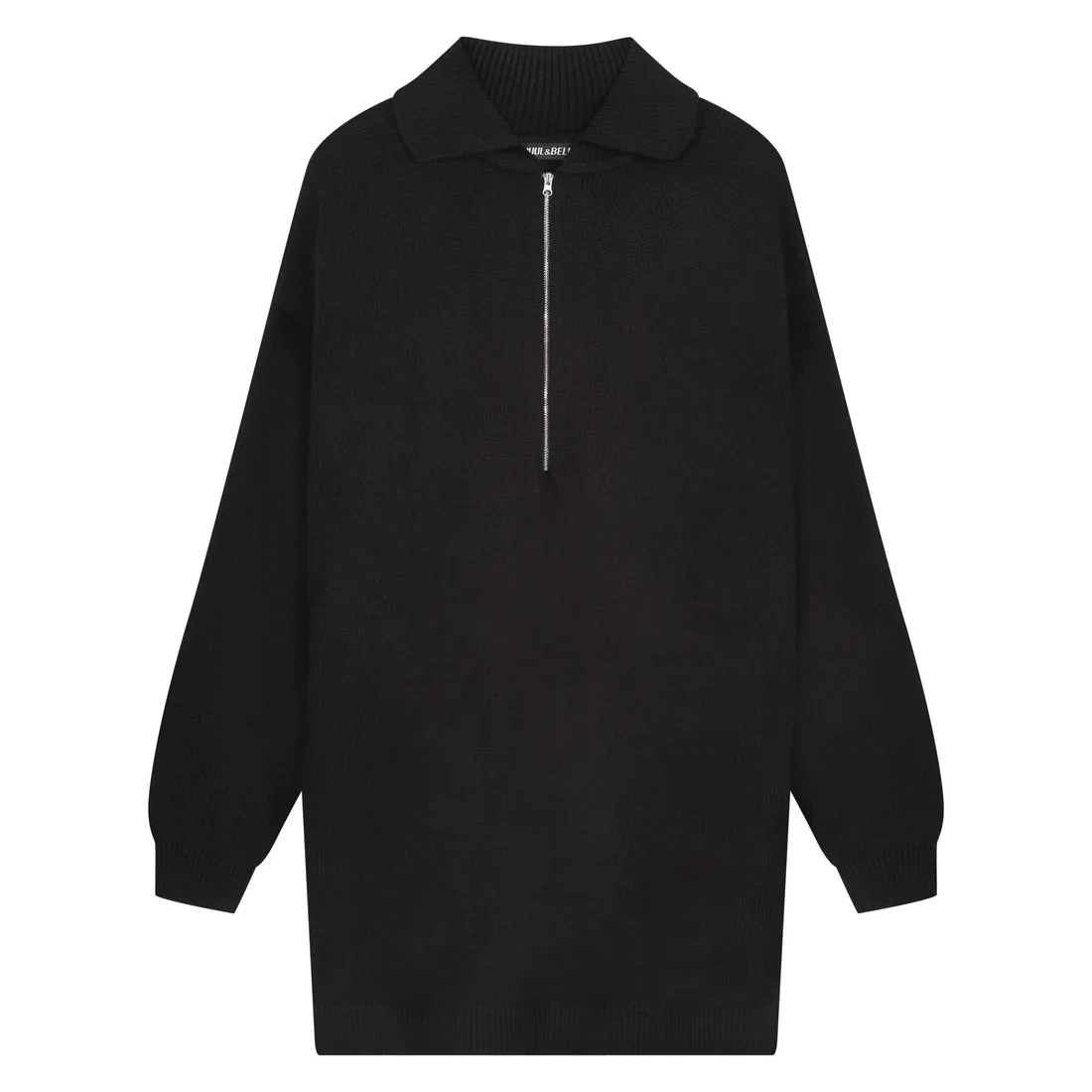 Juul & Belle: Long Pullover "PATTY" in black – Bild 2